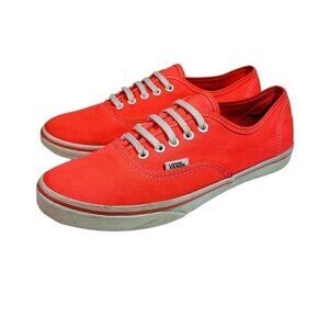 Vans Unisex Adults Authentic Lo Pro Orange Lace Up Sneaker Shoes Size M 7 W 8.5